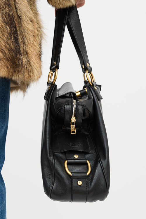 Saint Laurent Leather Two Way Muse Shoulder Bag