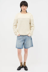 Saint Laurent Metallic Stripe Sweater