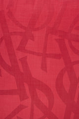 Saint Laurent Silk Cassandre Jacquard Scarf