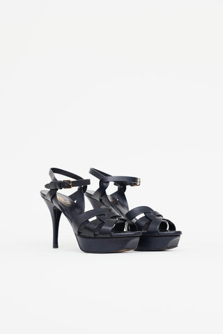 Saint Laurent Leather Tribute Heel
