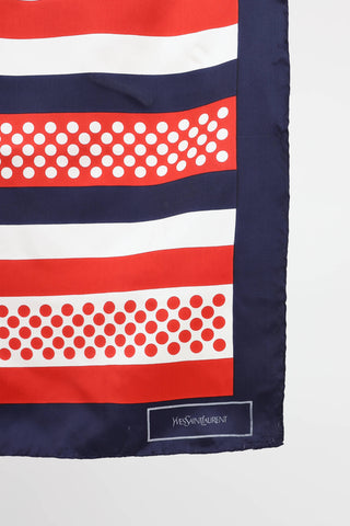 Saint Laurent Multi Print Scarf