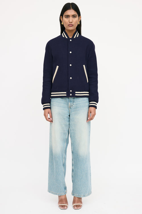 Saint Laurent Wool Varsity Jacket