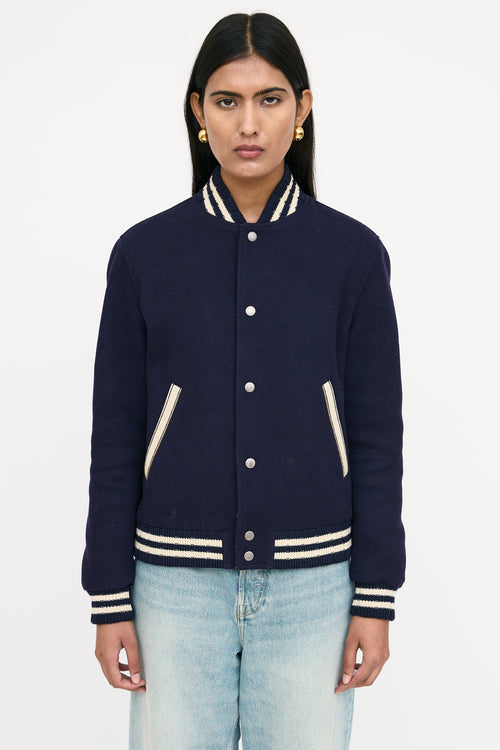 Saint Laurent Wool Varsity Jacket