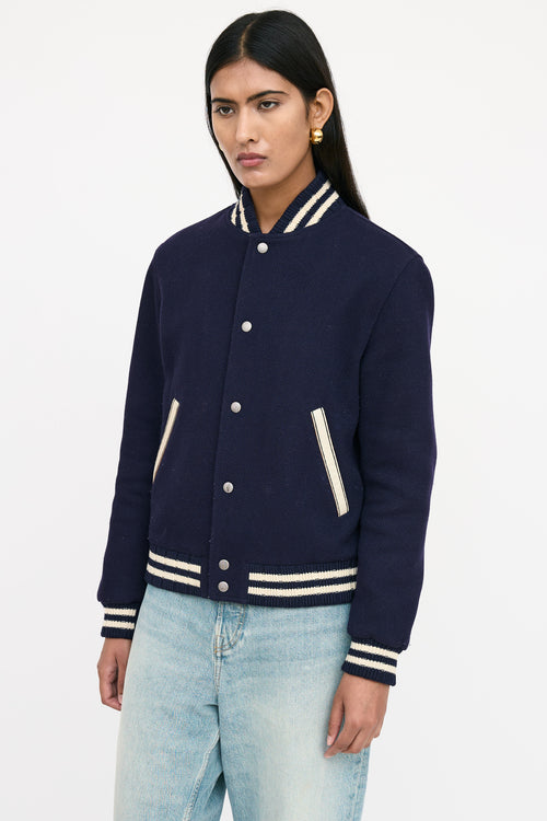 Saint Laurent Wool Varsity Jacket