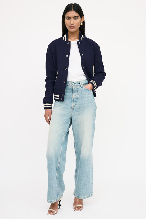 Saint Laurent Wool Varsity Jacket