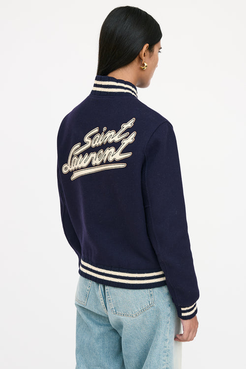 Saint Laurent Wool Varsity Jacket