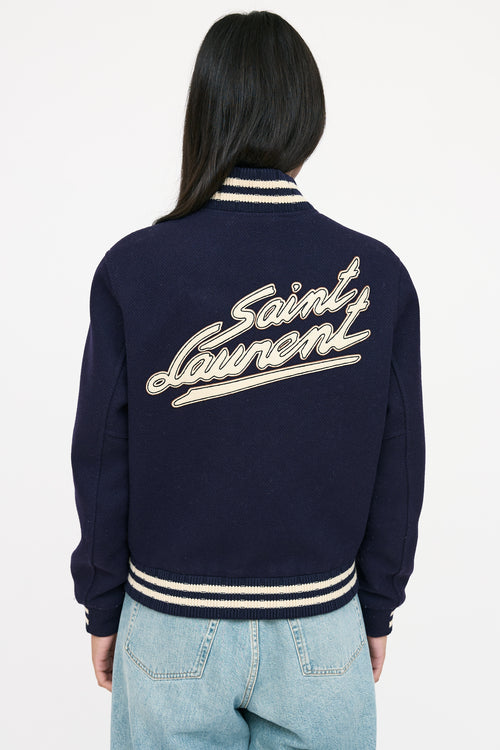 Saint Laurent Wool Varsity Jacket
