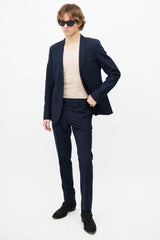 Saint Laurent // Navy Wool Two Piece Suit – VSP Consignment