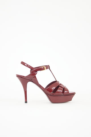 Saint Laurent Patent Leather Tribute Sandal