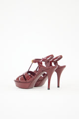 Saint Laurent Patent Leather Tribute Sandal