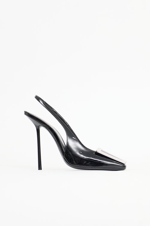 Saint Laurent Patent Maxine Buckle Pump