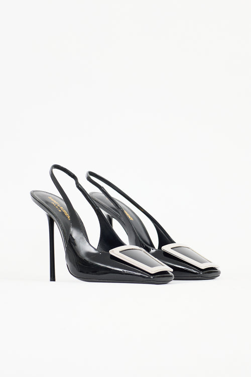 Saint Laurent Patent Maxine Buckle Pump