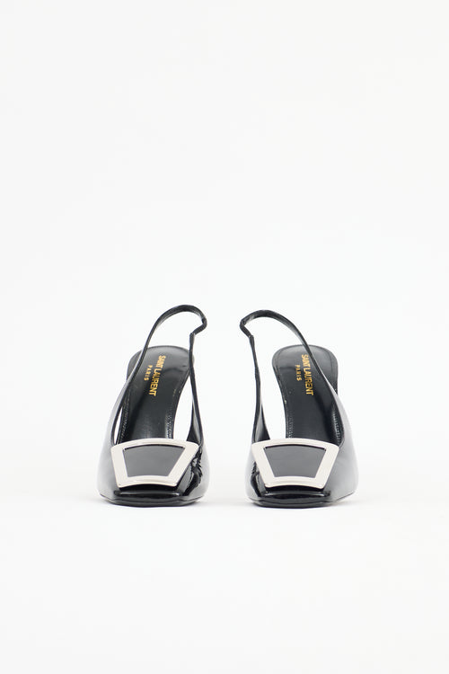 Saint Laurent Patent Maxine Buckle Pump