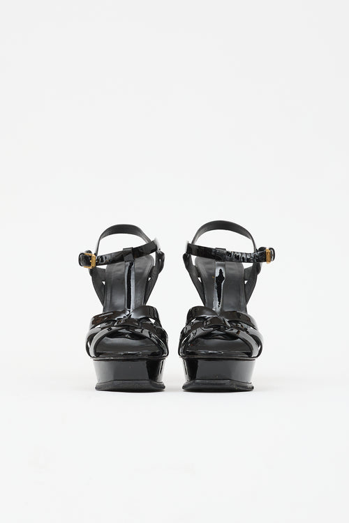 Saint Laurent Patent Tribute Sandal