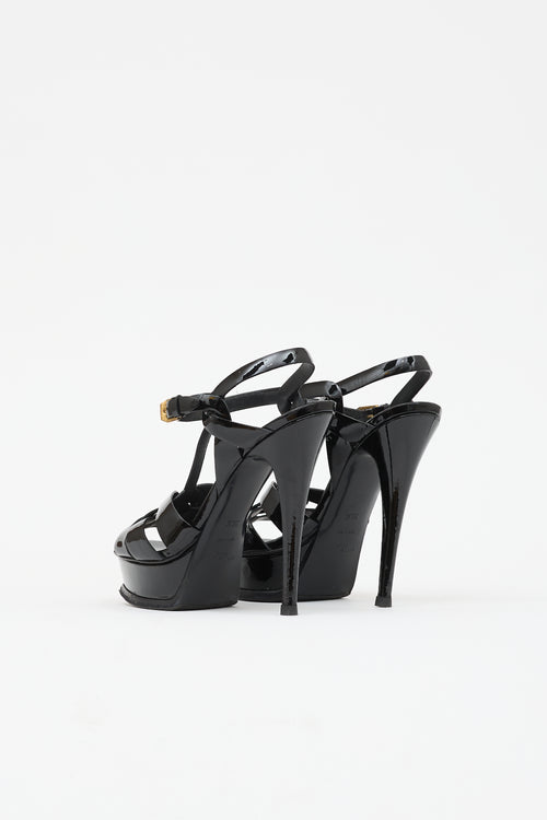 Saint Laurent Patent Tribute Sandal