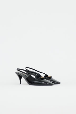 Saint Laurent Patent Blade Heel