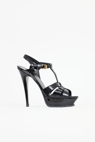 Saint Laurent Patent Tribute Sandal