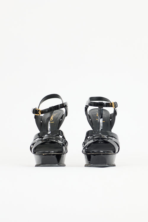 Saint Laurent Patent Tribute Sandal