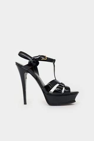 Saint Laurent Patent Tribute Sandal