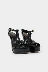 Saint Laurent Patent Tribute Sandal