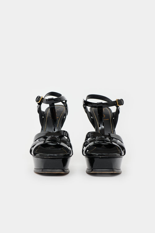 Saint Laurent Patent Tribute Sandal