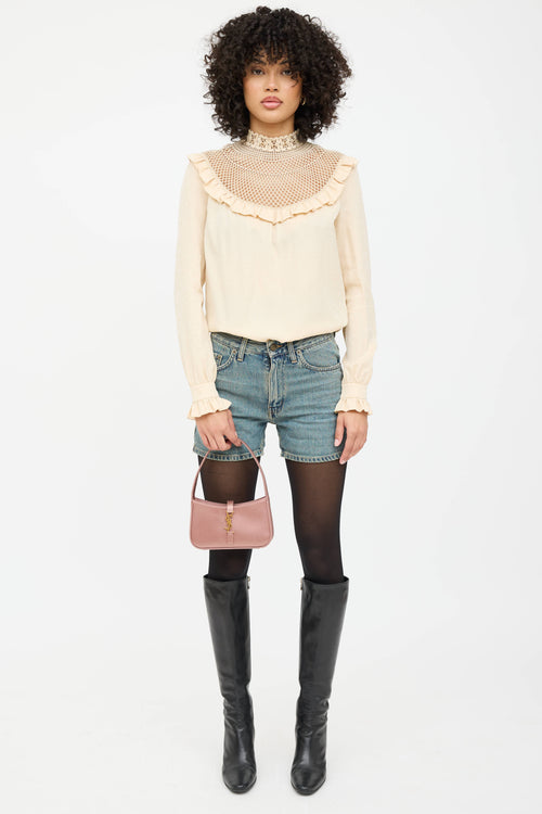Saint Laurent Satin Le 5 à 7 Mini Bag