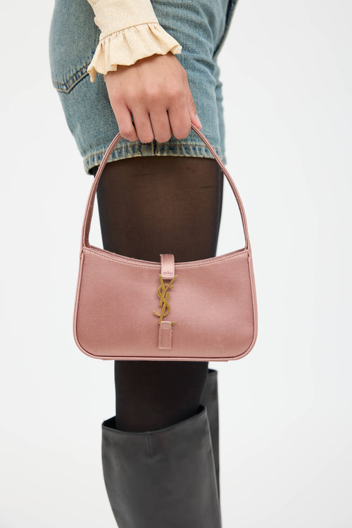 Saint Laurent Satin Le 5 à 7 Mini Bag