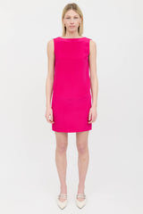 Saint Laurent Silk Pleated Dress