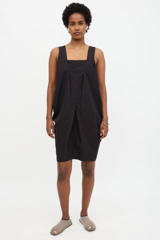 Saint Laurent Poplin Draped Dress