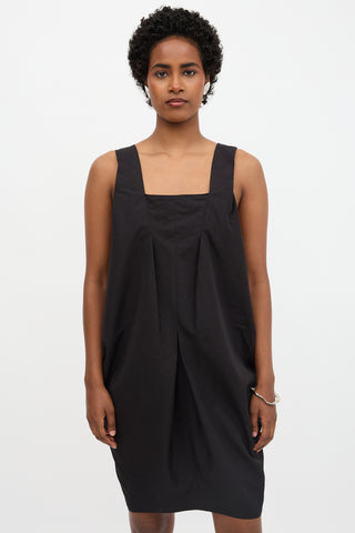 Saint Laurent Poplin Draped Dress