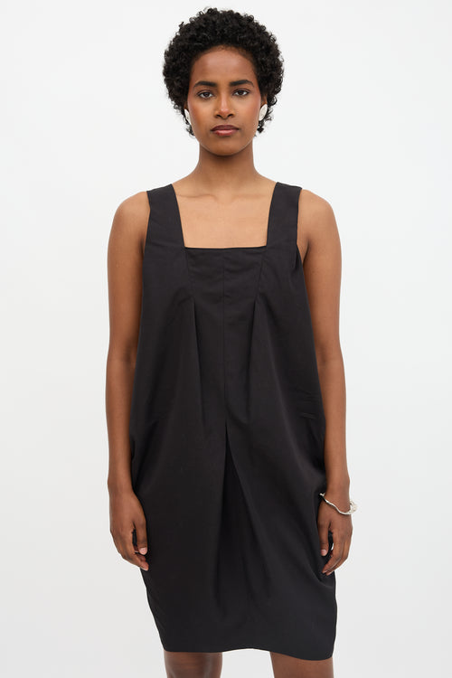 Saint Laurent Poplin Draped Dress