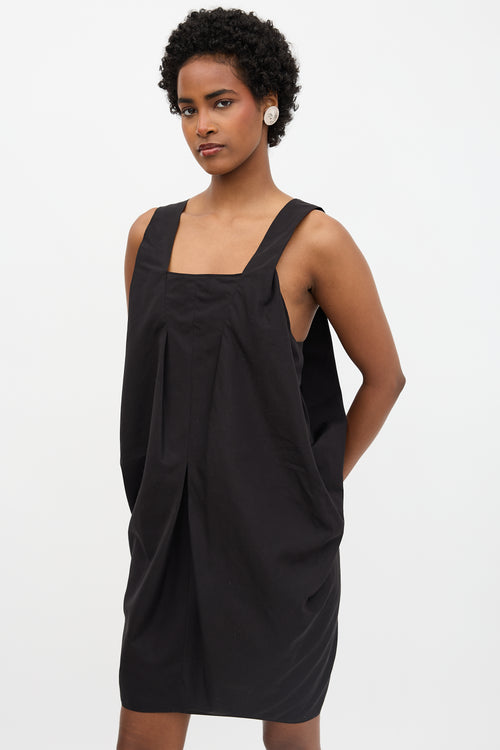 Saint Laurent Poplin Draped Dress