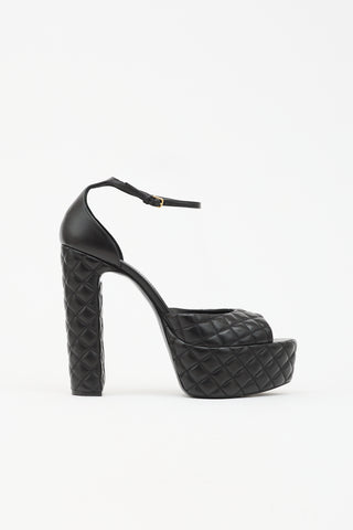 Saint Laurent Quilted Leather Jodie Heel