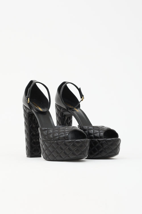 Saint Laurent Quilted Leather Jodie Heel