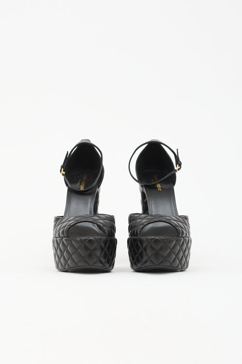 Saint Laurent Quilted Leather Jodie Heel