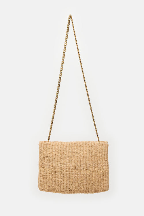 Saint Laurent Raffia Kate Bag