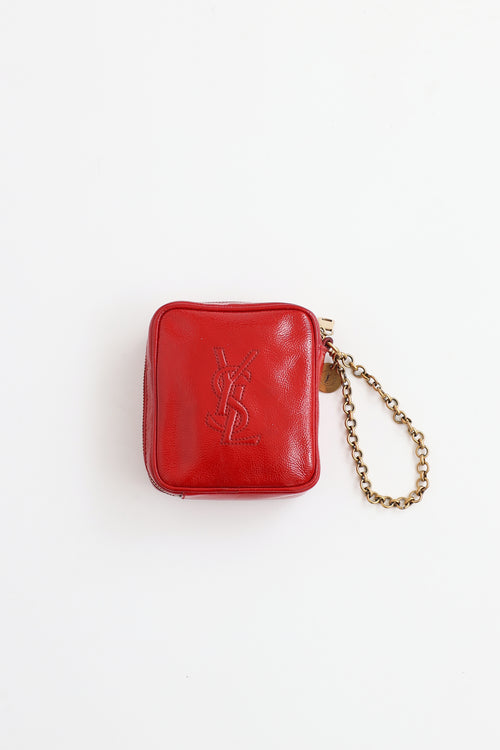 Saint Laurent Patent Belle De Jour Wristlet