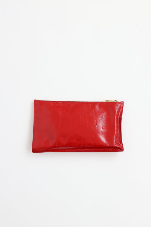 Saint Laurent Patent Belle De Jour Pouch