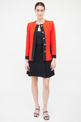 Saint Laurent Red & Black Vintage Evening Jacket