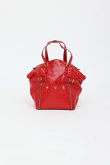 Saint Laurent Patent Downtown Tote Bag