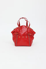 Saint Laurent Patent Downtown Tote Bag