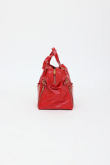Saint Laurent Patent Downtown Tote Bag