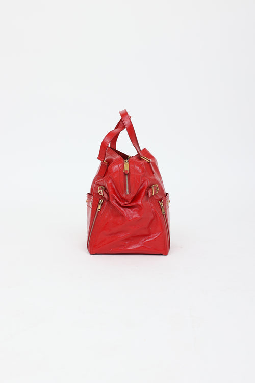 Saint Laurent Patent Downtown Tote Bag