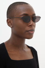 Saint Laurent SL538 Oval Sunglasses