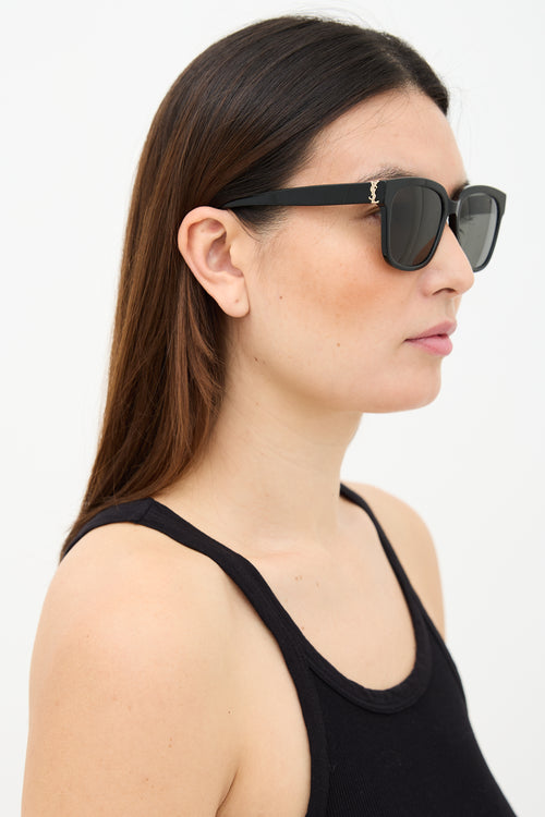 Saint Laurent SLM40 Monogram Square Sunglasses
