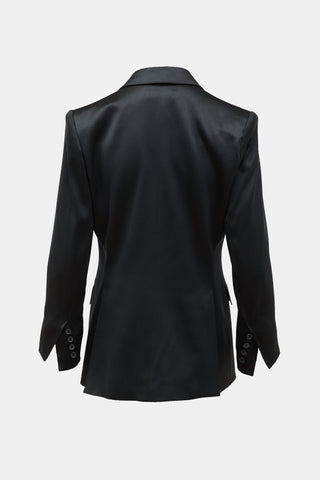 Saint Laurent SS 2001 Silk Tailored Blazer