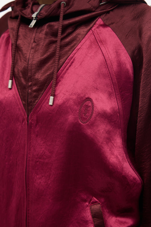 Saint Laurent Satin Funnel Neck Jacket