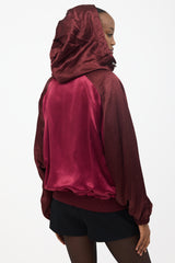 Saint Laurent Satin Funnel Neck Jacket