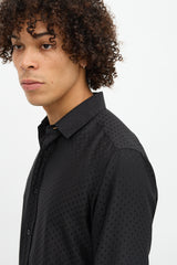 Saint Laurent Silk Polka Dot Shirt