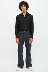 Saint Laurent Silk Polka Dot Shirt